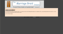 Desktop Screenshot of marriagebraid.com