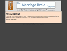 Tablet Screenshot of marriagebraid.com